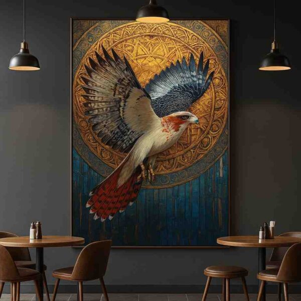Flying bird wall art, luxury canvas painting, modern wall art for living room, large size wall painting 30x48 inch, premium wall décor painting, contemporary bird artwork, designer wall art for office, luxury home décor painting, statement canvas wall art India