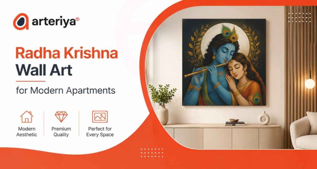 Radha Krishna Wall Art for Modern Apartments