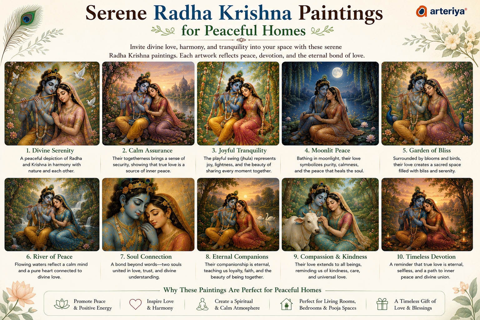 Serene Radha Krishna Paintings for Peaceful Homes Serene Radha Krishna Paintings for Peaceful Homes