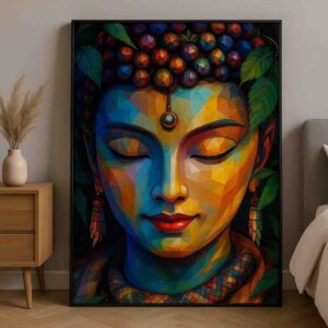 Colorful Buddha Wall Painting for Living Room - Image 3