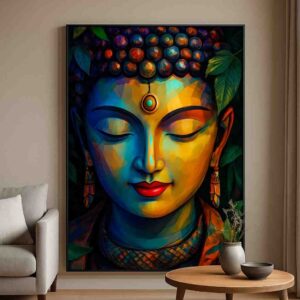Colorful Buddha Wall Painting for Living Room - Image 4