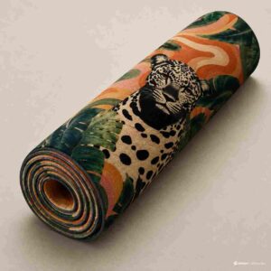 Tropical Leopard & Botanical Modern Rug - Image 5