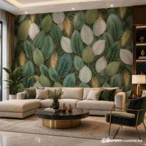 Botanical Leaf Wall Wallpaper - Image 2