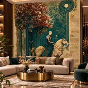 Luxury Medieval Knight Mural Wallpaper - Image 2