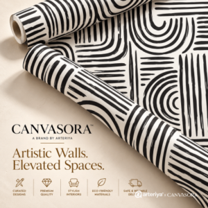 Abstract Black & White Artistic Wallpaper – Modern Statement Design