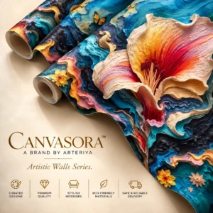 Luxury Multicolour 3D Floral Wallpaper