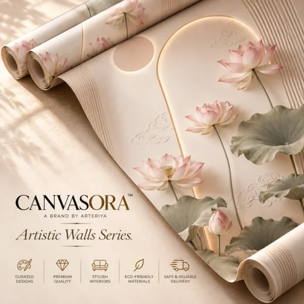 Luxury Lotus Floral Wallpaper