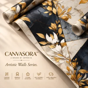 Luxury Botanical Marble Wallpaper
