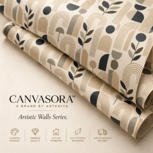 Modern Geometric Botanical Wallpaper