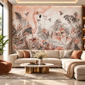 Luxury Tropical Flamingo Wallpaper - Image 3