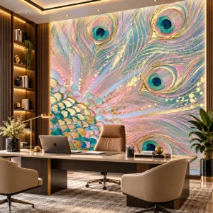 Luxury Peacock Feather Wallpaper - Image 3