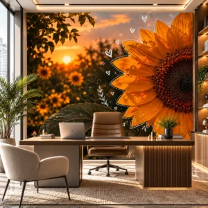 Sunflower Sunset Wallpaper - Image 4