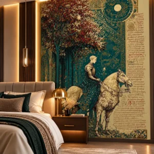 Luxury Medieval Knight Mural Wallpaper - Image 3