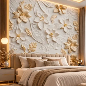Luxury 3D Floral Wallpaper - Image 2