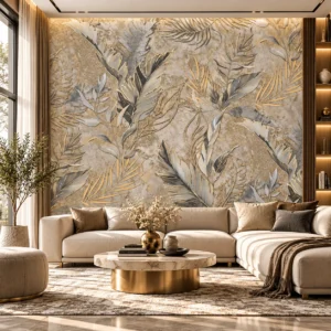 Luxury Botanical Leaf Wallpaper - Image 3