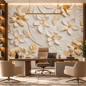 Luxury 3D Floral Wallpaper - Image 3