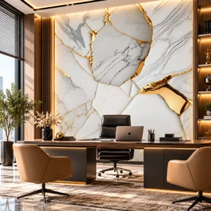 Luxury White Marble Wallpaper - Image 3