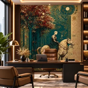 Luxury Medieval Knight Mural Wallpaper - Image 4