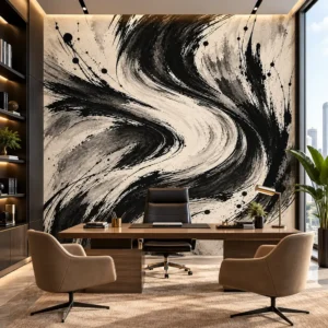 Black & White Abstract Wallpaper - Image 4