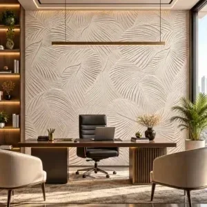 Abstract Contour Wallpaper for Luxury Office Interiors - Image 4