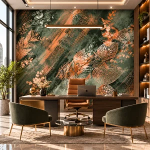 Luxury Botanical Leaf Wallpaper - Image 2