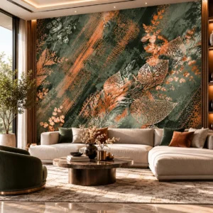 Luxury Botanical Leaf Wallpaper - Image 3