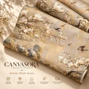 Luxury Blossom & Birds Botanical Wallpaper