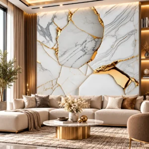 Luxury White Marble Wallpaper - Image 4