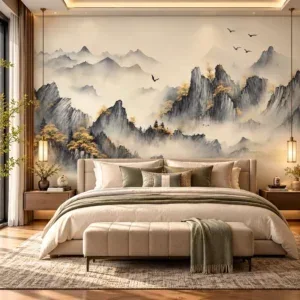 Misty Mountain Landscape Wallpaper - Image 3