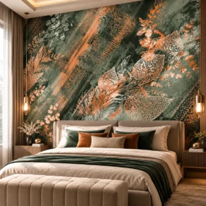 Luxury Botanical Leaf Wallpaper - Image 4