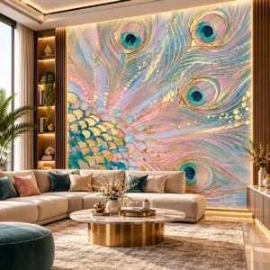 Luxury Peacock Feather Wallpaper - Image 4