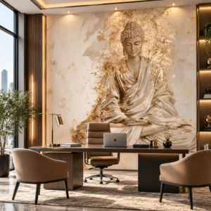 Luxurious Buddha Mural Wallpaper - Image 2