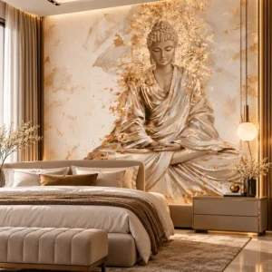 Luxurious Buddha Mural Wallpaper - Image 3
