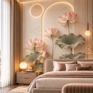 Luxury Lotus Floral Wallpaper - Image 2