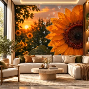 Sunflower Sunset Wallpaper - Image 3